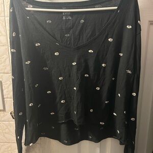 VS PINK Black Long Sleeve Top
